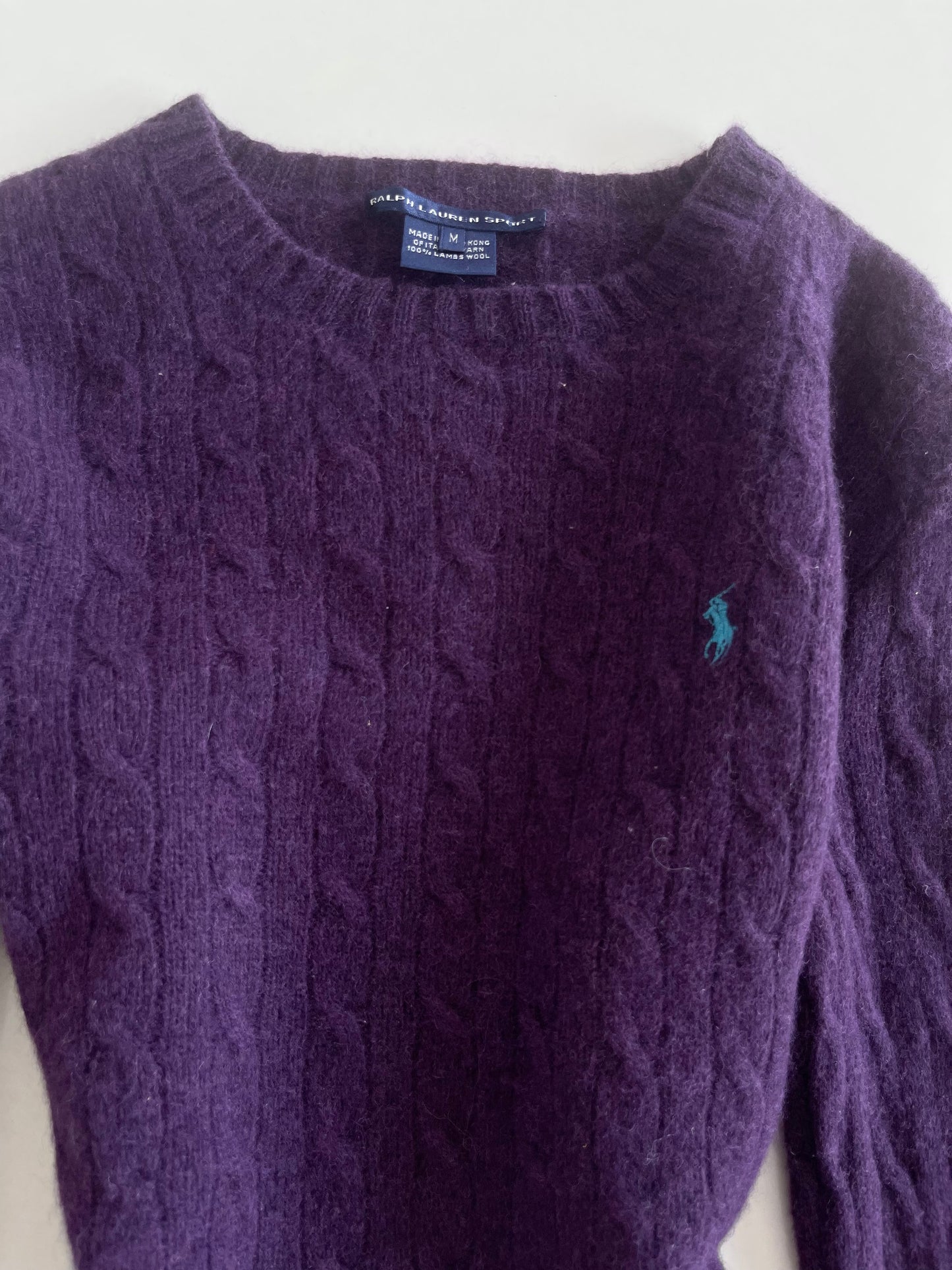 Ralph Lauren 100% Lambs Wool Vintage Sweater-Bust 32 to 34