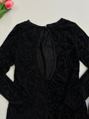 Bodycon Self Print Dress-Bust 32 to 34