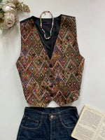 Load image into Gallery viewer, Tapestry Vintage Waistcoat-Bust 38