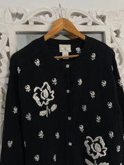 Susan Bristol Embroidered Vintage Sweater-Bust 44