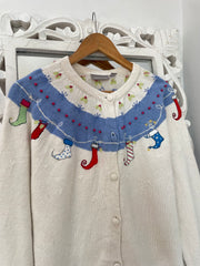 Croft & Barrow Embroidered 
Christmas Sweater-Bust 46