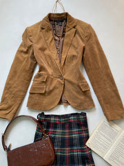 Zara Vintage Corduroy Blazer-Bust 34