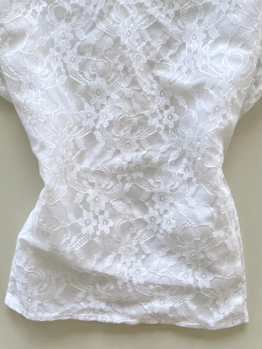 Lacy Sheer Vintage Top-Bust 44