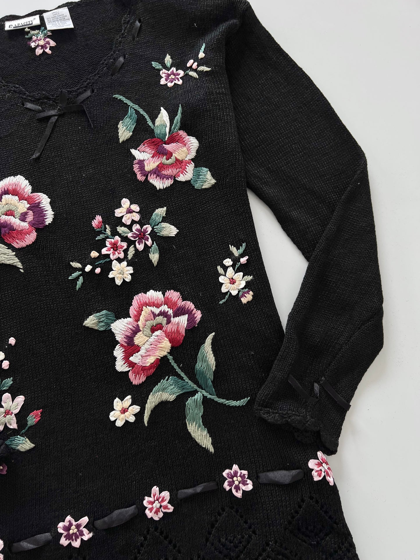 Capacity Hand Embroidered Sweater-Bust 44