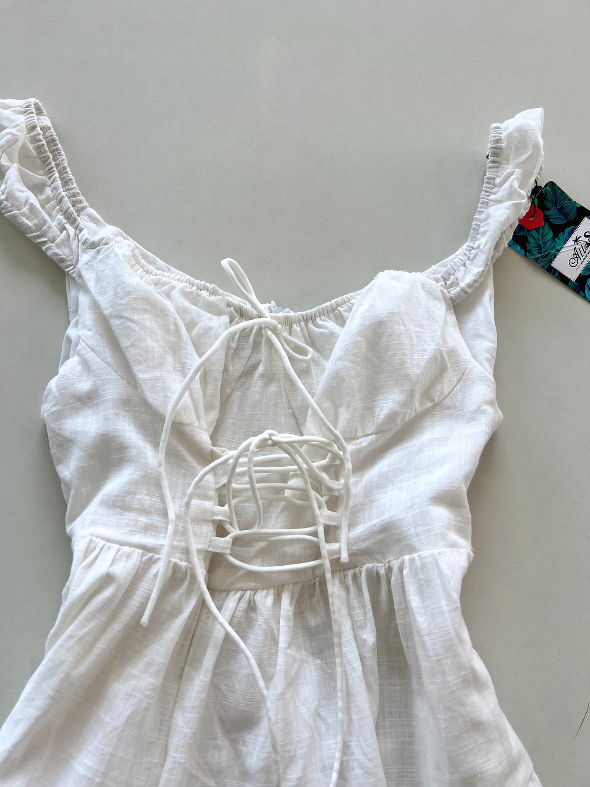 Allas White Tagged Dress-Bust 30