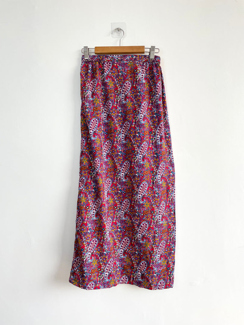 Paisley Vintage Skirt-Waist 28 to 30