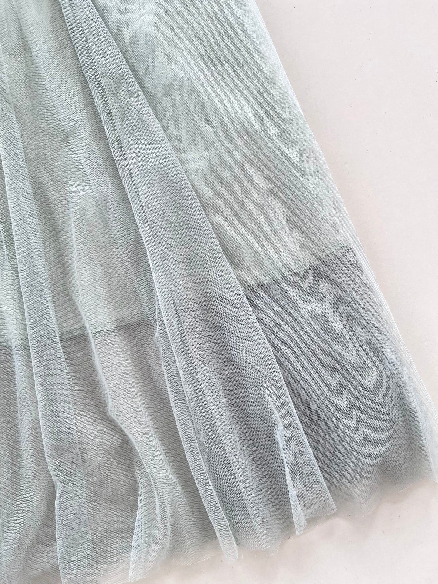 Ice Blue Tulle Skirt-Waist 32 to 38