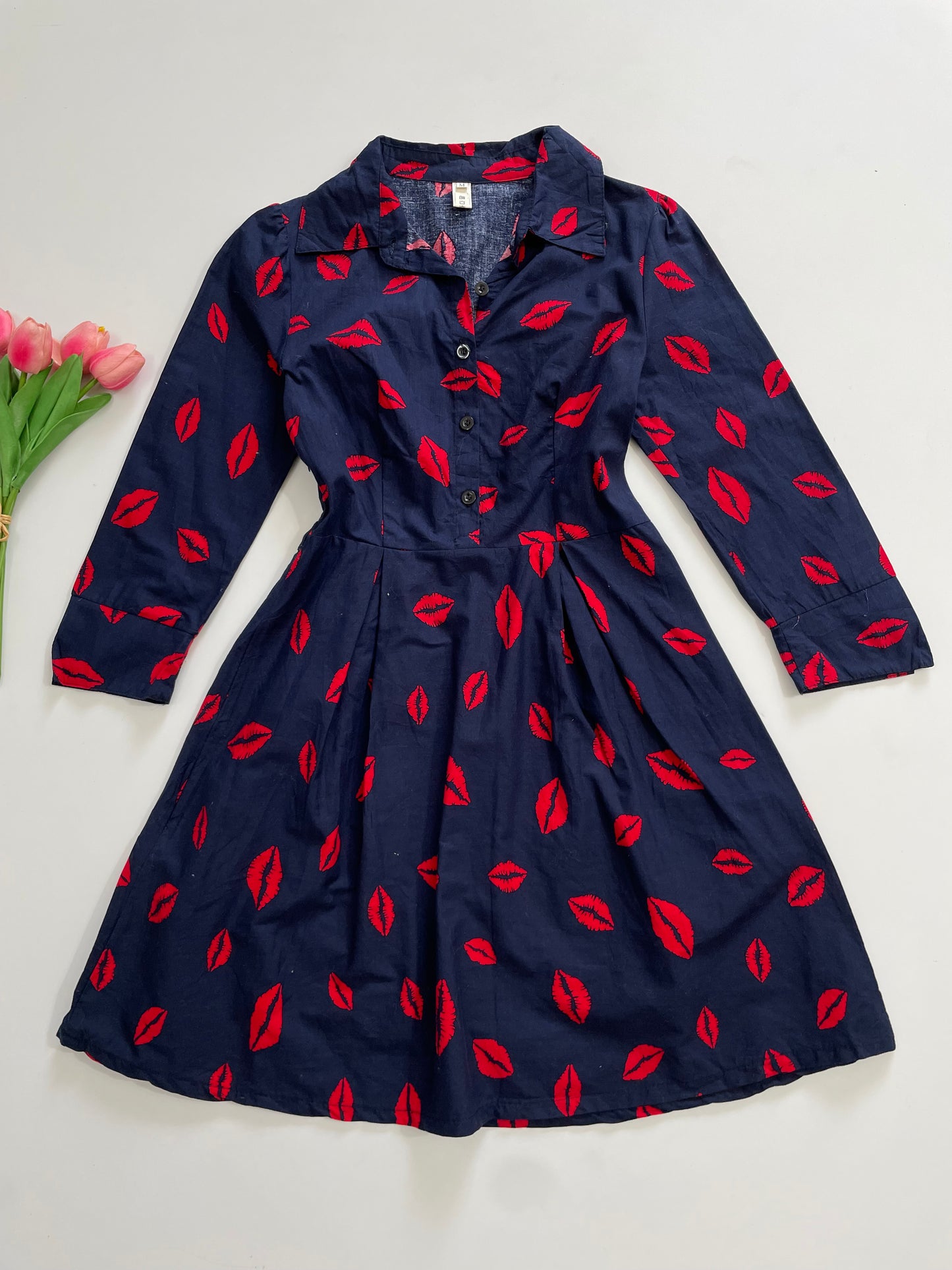 Kisses Cotton Dress-Bust 30