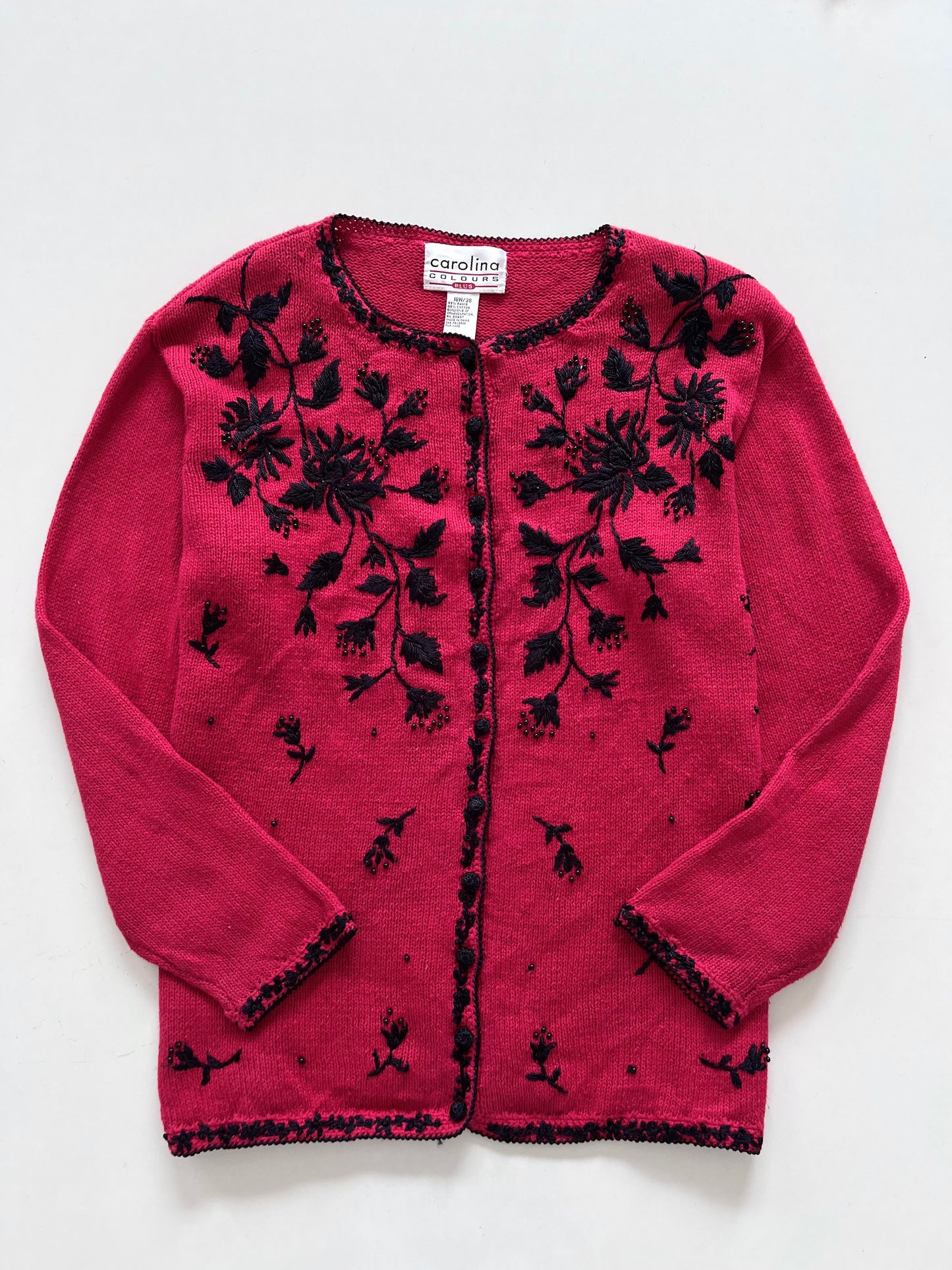 Carolina Embroidered Sweater-Bust 50