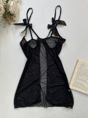 Sheer Lingerie Lace Dress-Bust 32 to 34