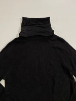 Load image into Gallery viewer, Black shimmer highneck sweater - bust 34 to 38
