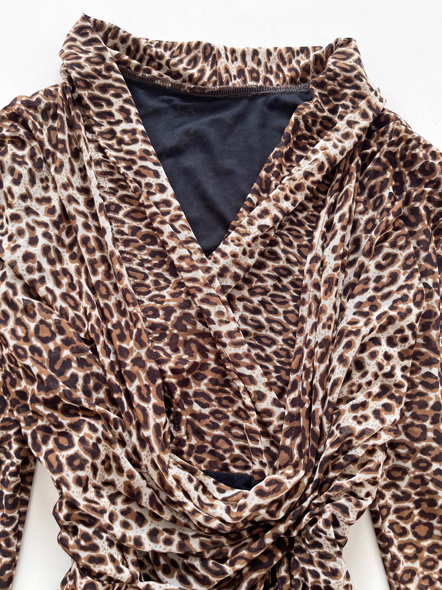 Animal Print Vintage Top-Bust 42 to 44