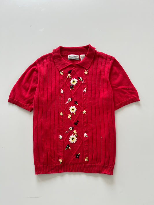 Alfred Dunner Embroidered Sweater-Bust 38