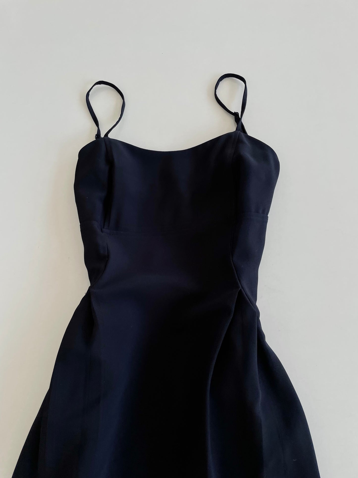Solid Black Slip Dress-Bust 38