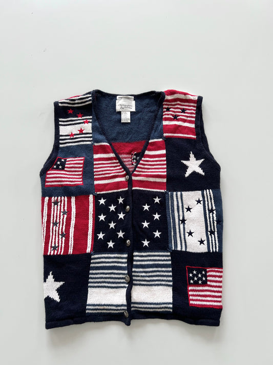 Christopher&Banks Embroidered Vest Sweater-Bust 44