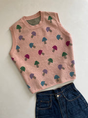 Shrooms Sweater Vest-Bust 44