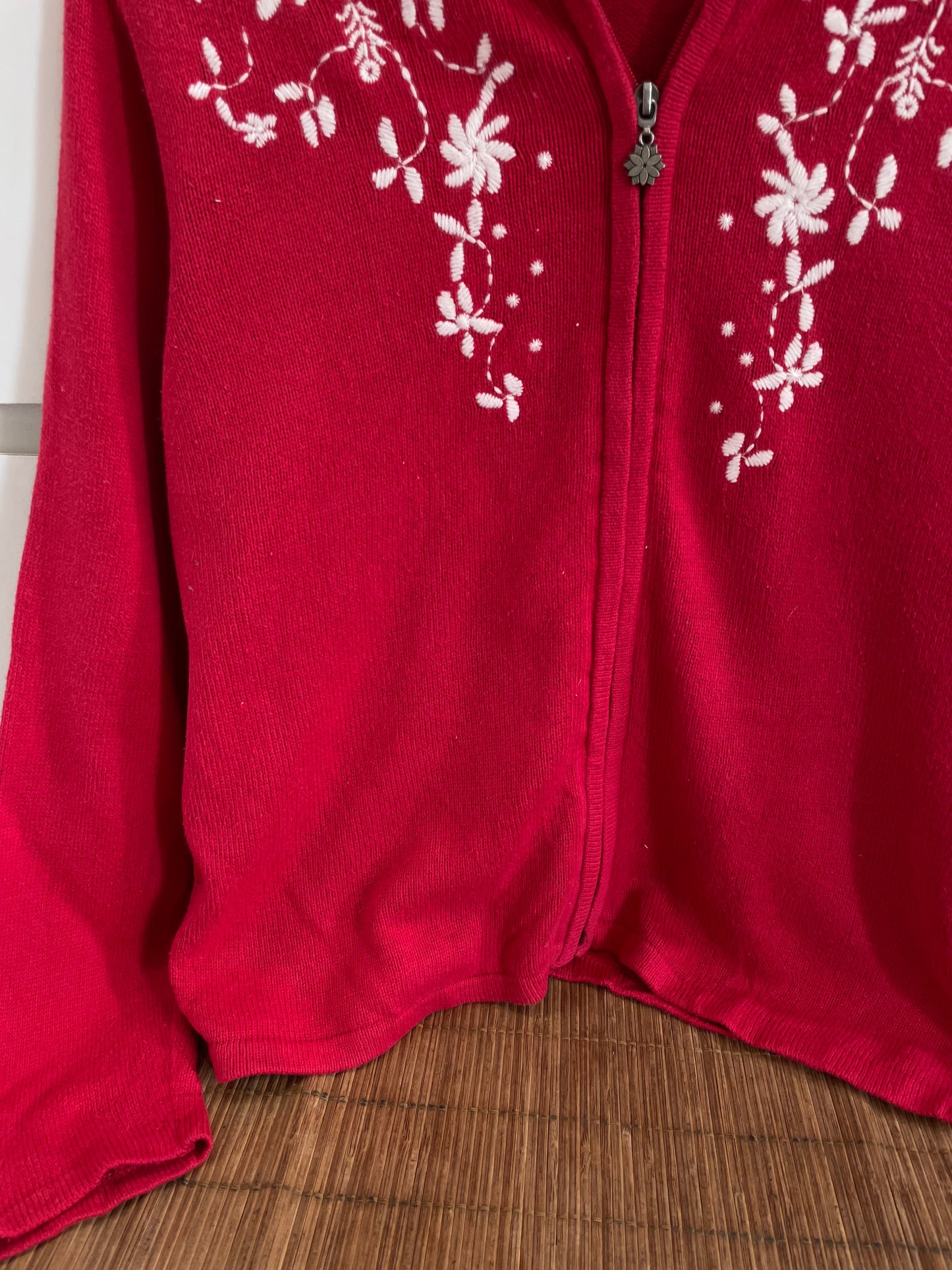 Caroll Reed Embroidered Vintage Sweater-Bust 40