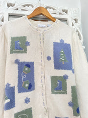 Croft & Barrow Embroidered Christmas Sweater-Bust 46