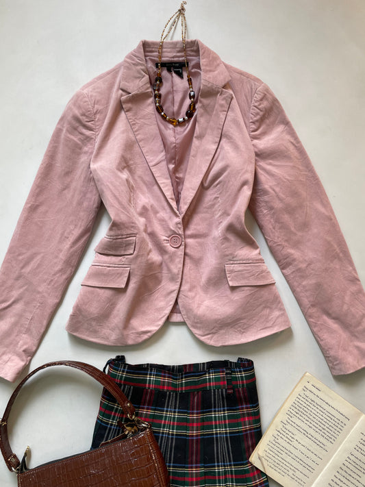 Zara Vintage Suede Blazer-Bust 36