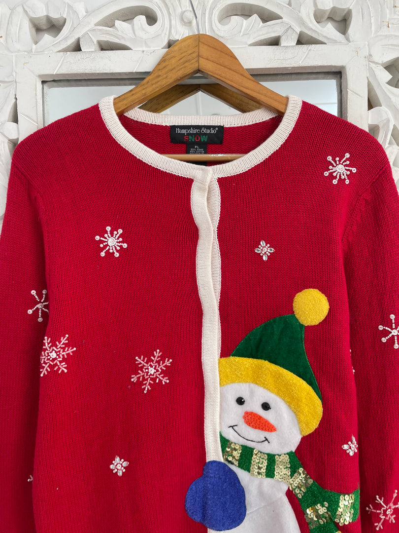Hampshire Embroidered Christmas Sweater-Bust 42