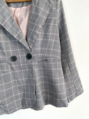 Checkered Vintage Blazer-Bust 38