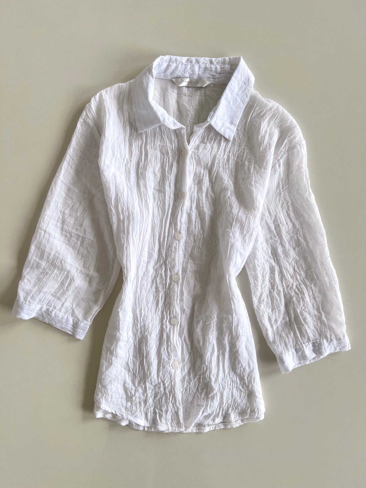 Pigment Sheer Shirt-Bust 40