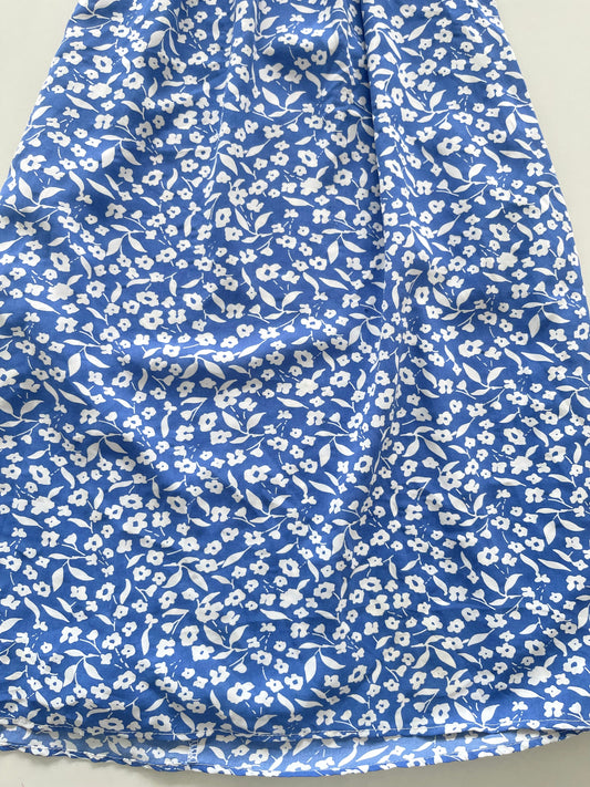 Floral Blue Dress-Bust 40 to 42