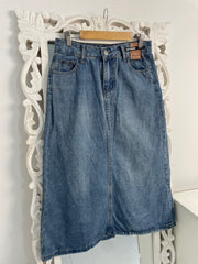 Denim Long Skirt-Waist 28