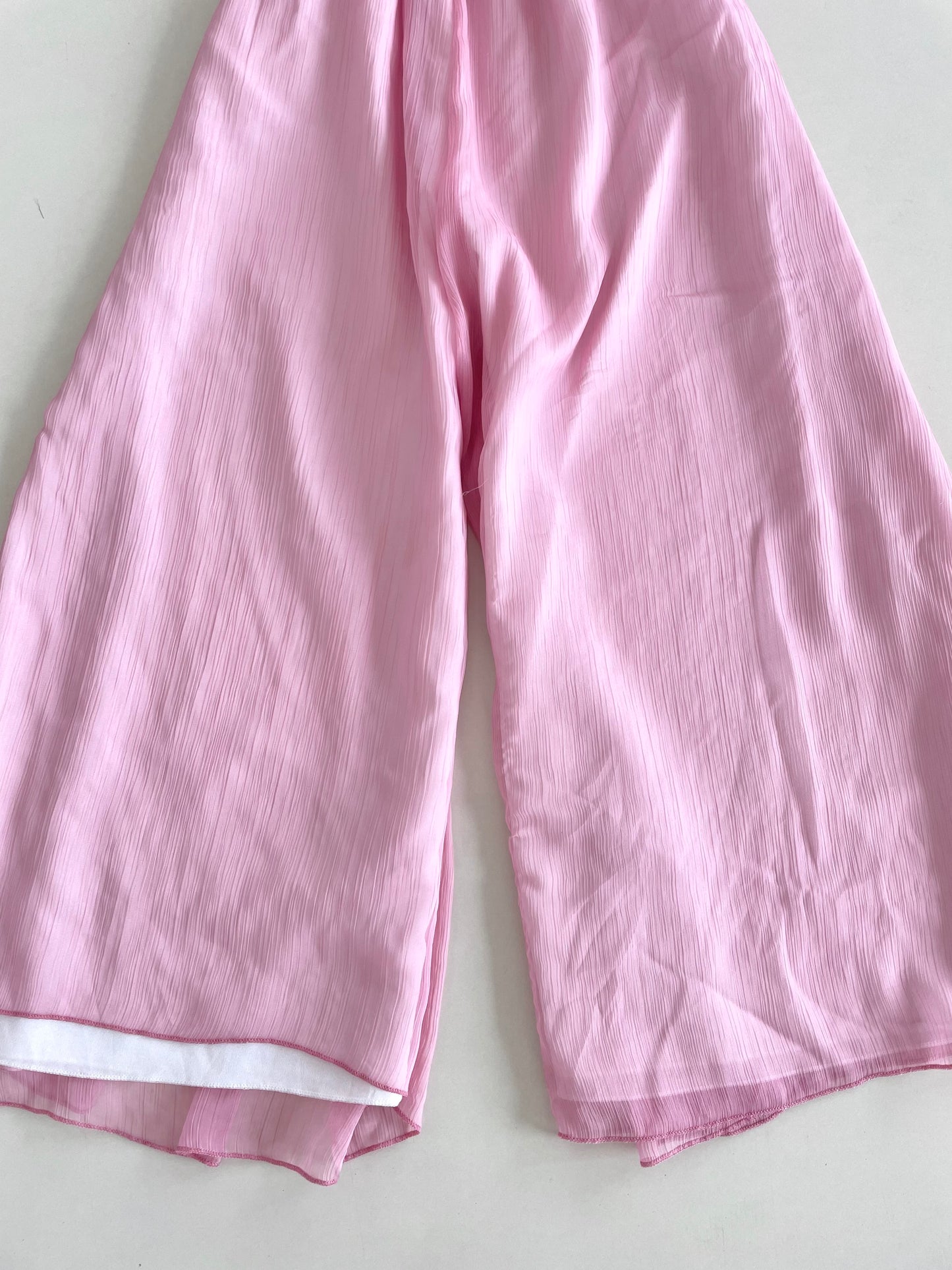 Pink Flowy Pants-Bust 24 to 30