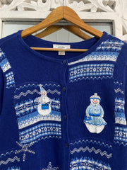 Christopher & Banks Embroidered Christmas Sweater-Bust 42