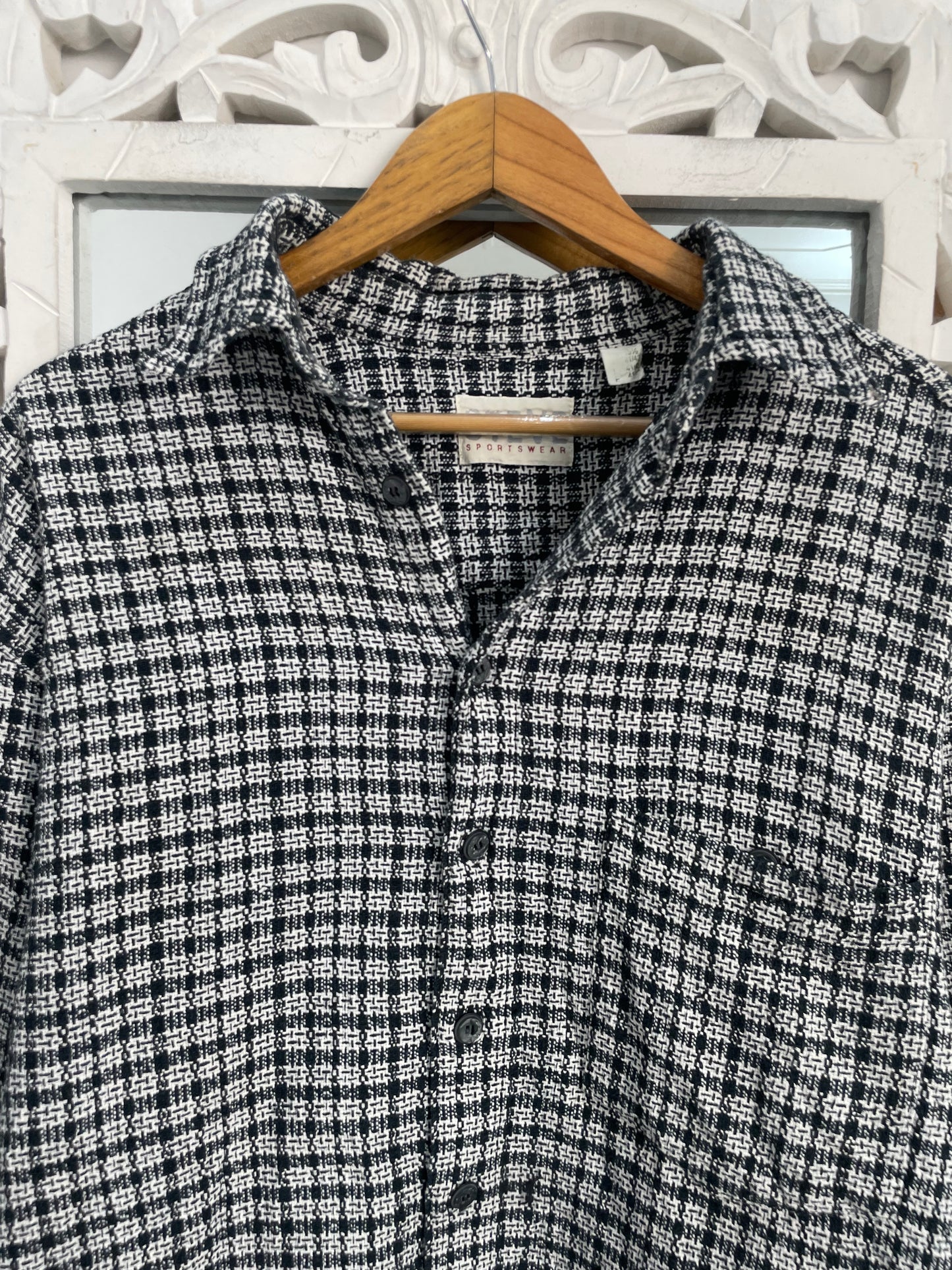 Thick Tweed Shirt-Chest 48