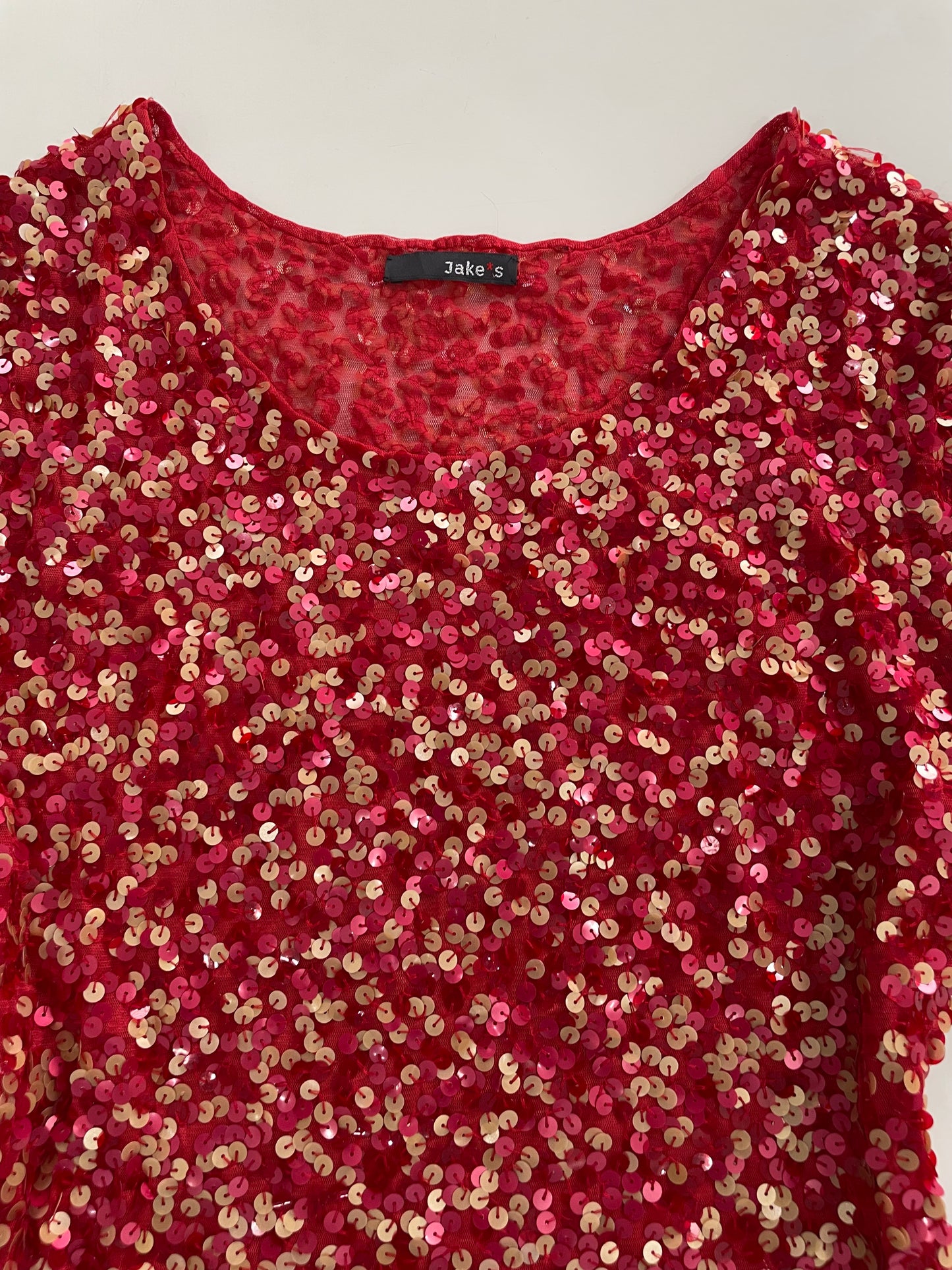 Sequin Semi Sheer Top-Bust 36 to 38