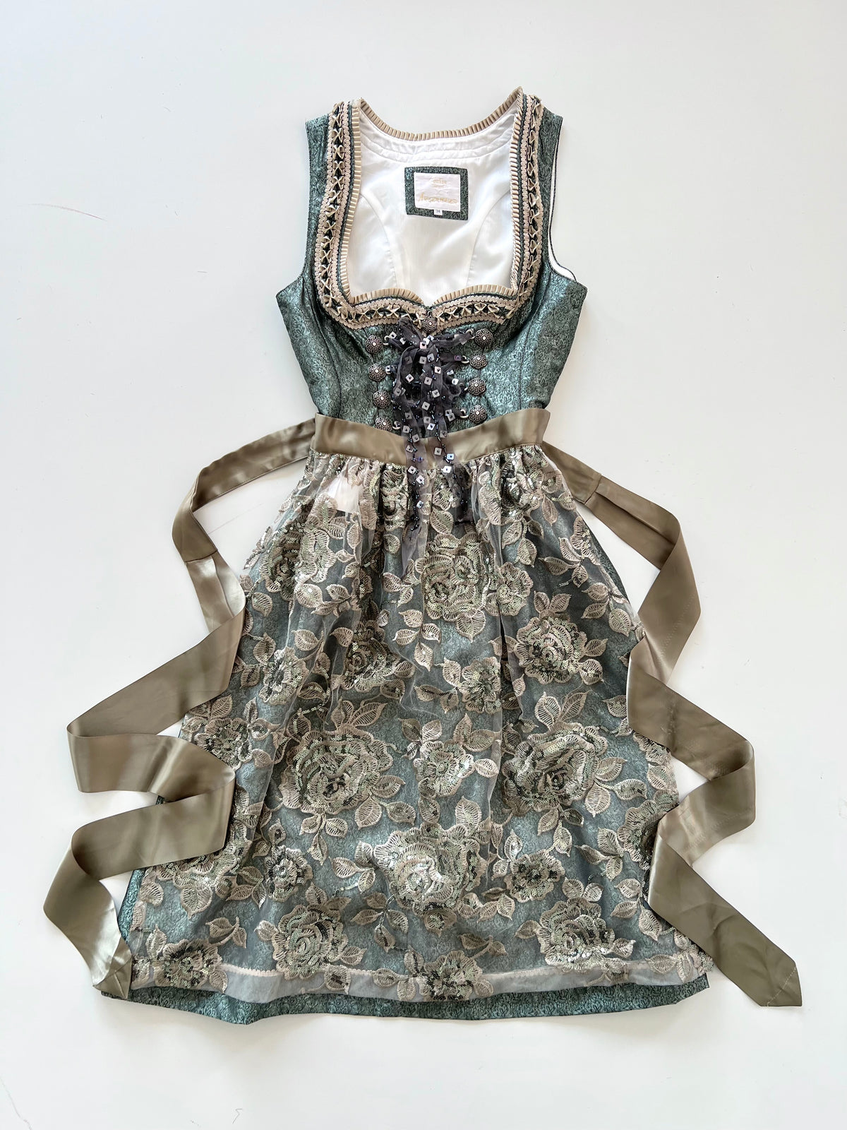 Giulia Seigel Vintage Jaquard Dress-Bust 34