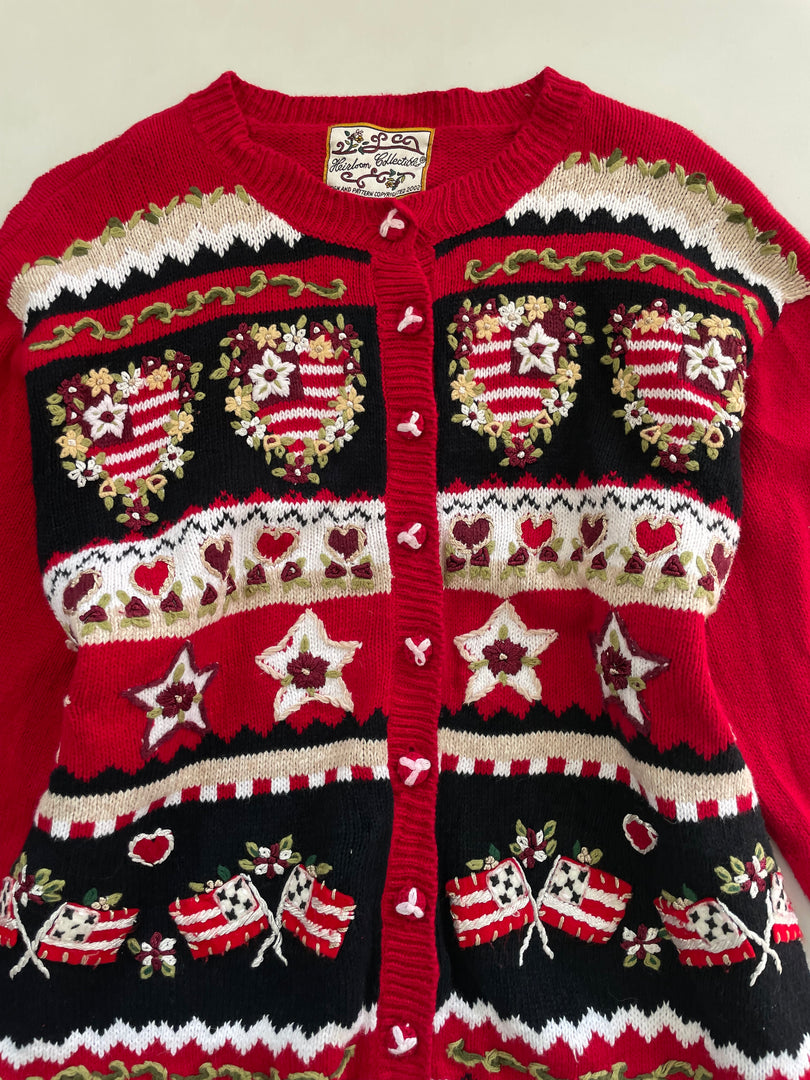 Heirloom Collectibles Embroidered Christmas Sweater-Bust 46
