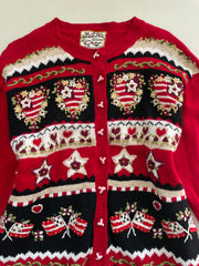 Heirloom Collectibles Embroidered Christmas Sweater-Bust 46