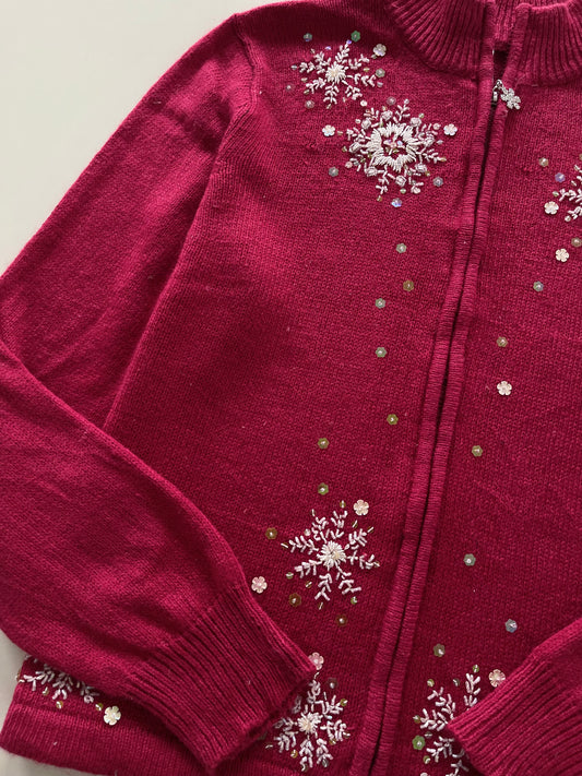 Embroidered Vintage Zipper-Bust 44