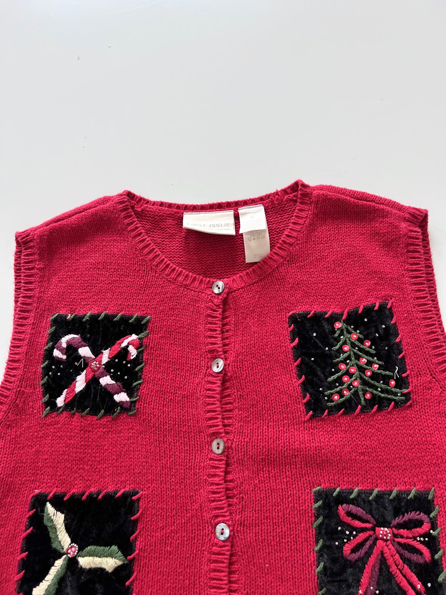 First Issue Embroidered Sweater-Bust 48