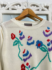 Embroidered Sweater-Bust 44