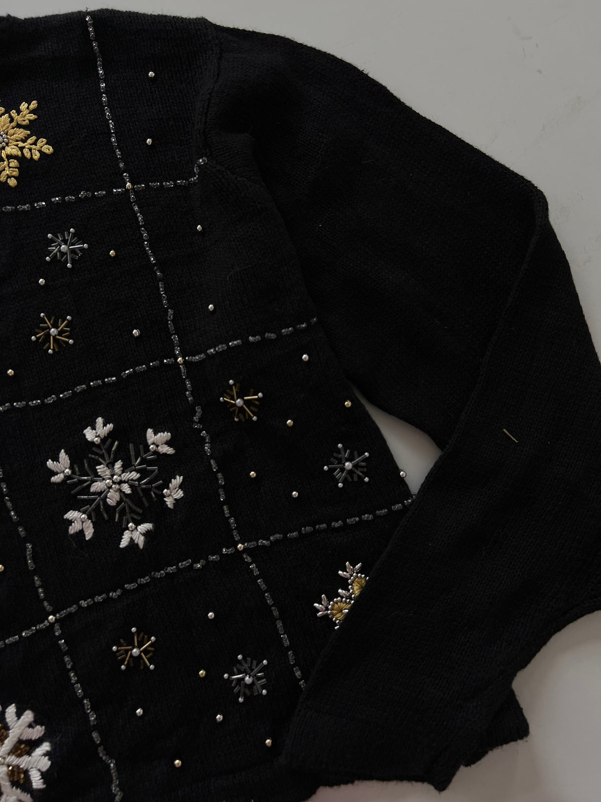 OHI Hand Embroidered Christmas Sweater-Bust 48
