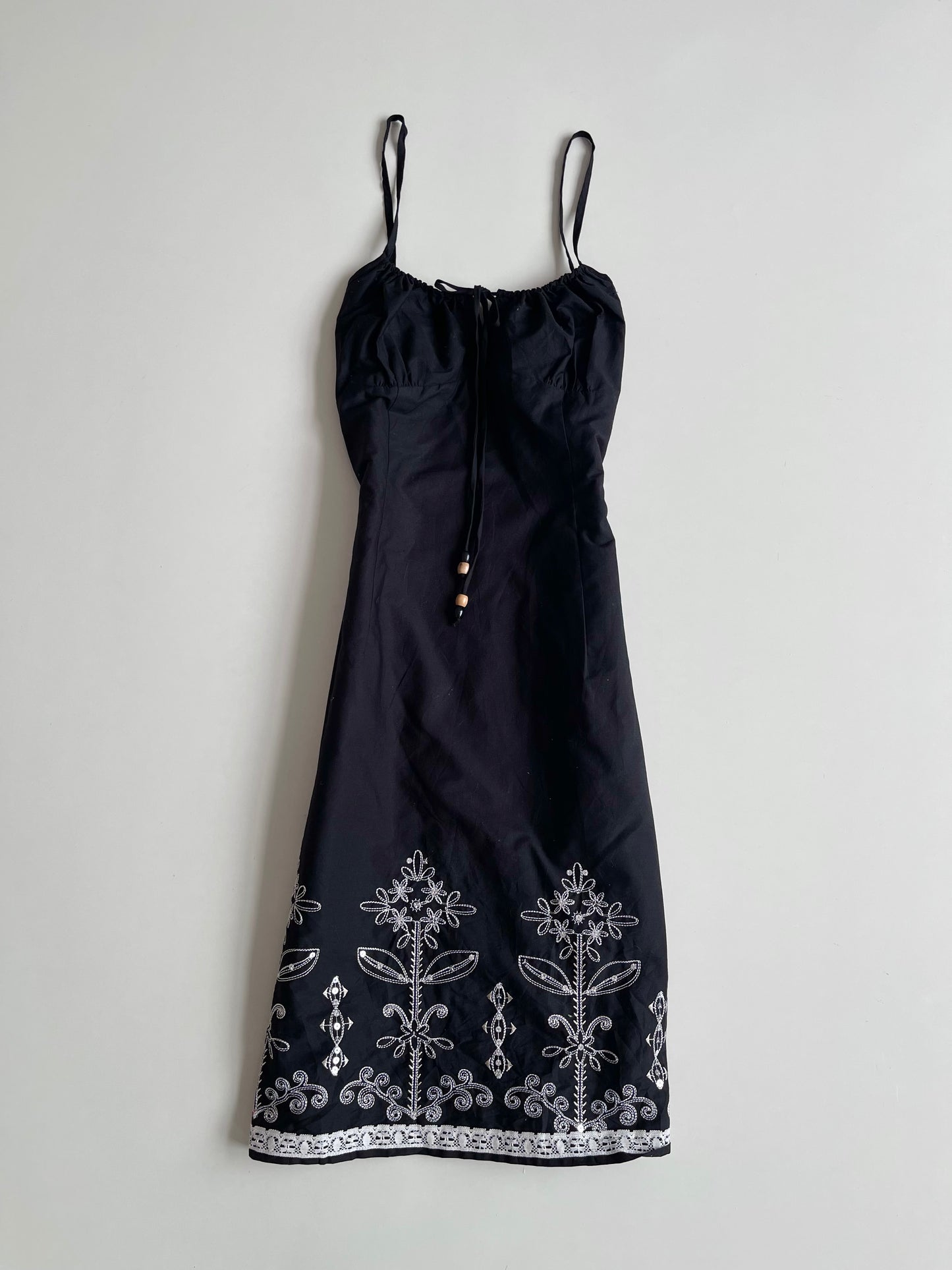B.Smart Embroidered Cotton Dress-Bust 36
