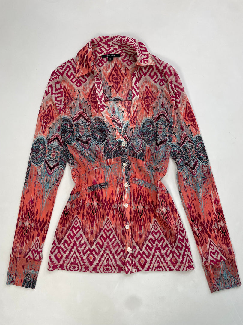 Comma Semi Sheer Shirt-Bust 38 to 40