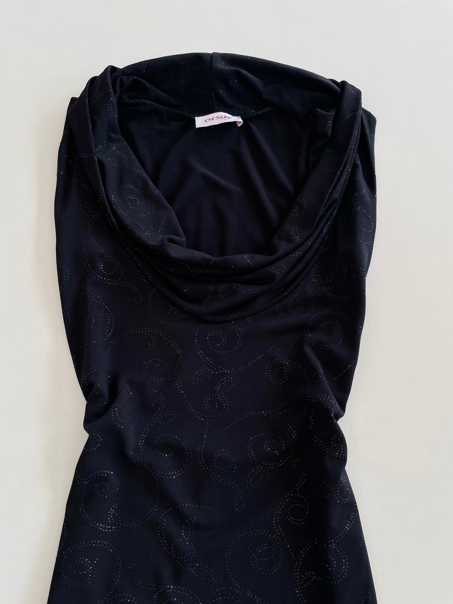 Orsay Shimmer Cowl Neck Top-Bust 34 to 36