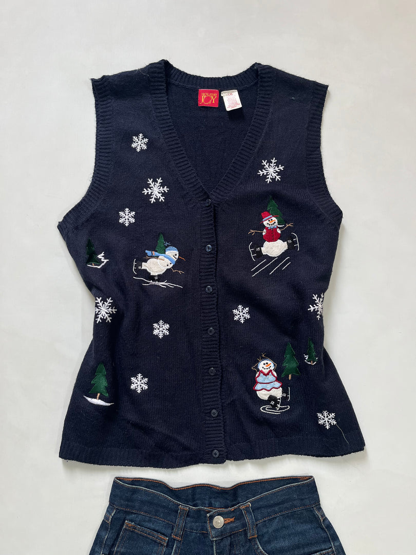 Christmas Sweater Vest-Bust 40