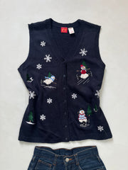Christmas Sweater Vest-Bust 40