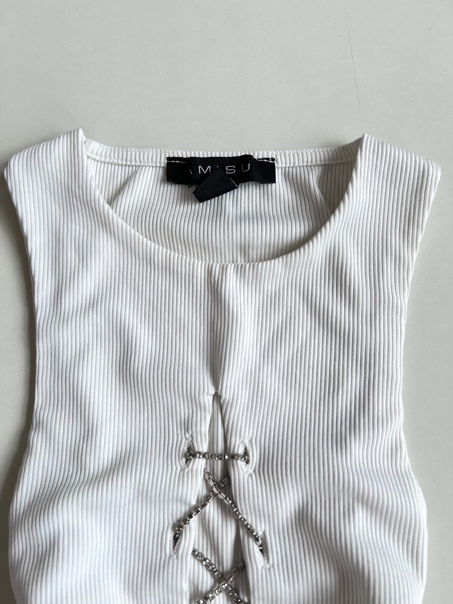 Amisu Rhinestone Top-Bust 26 to 28