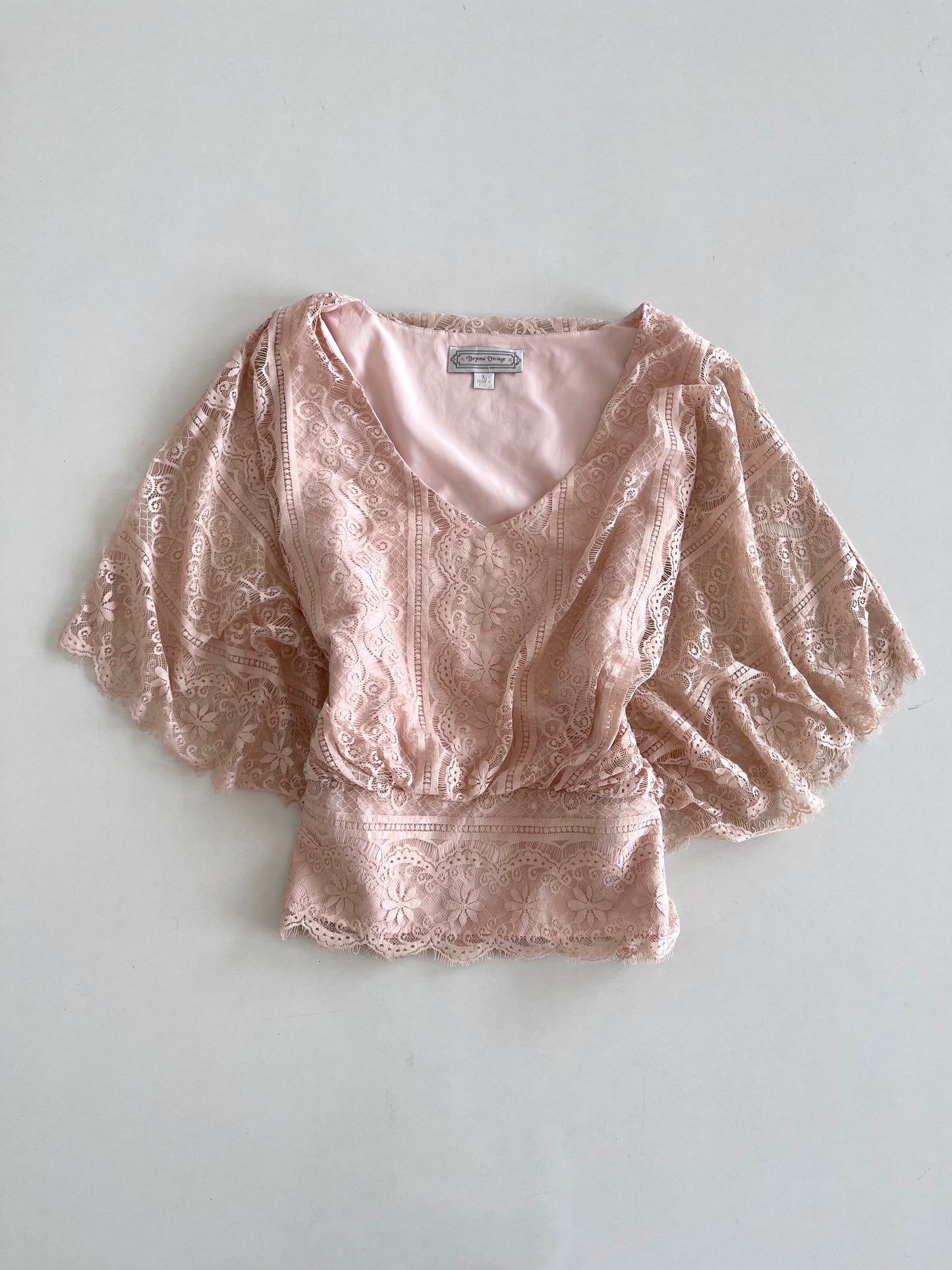 Beyond Vintage Lace Top-Bust 40