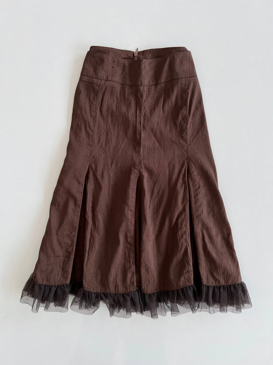 Vintage Brown Skirt-Waist 32