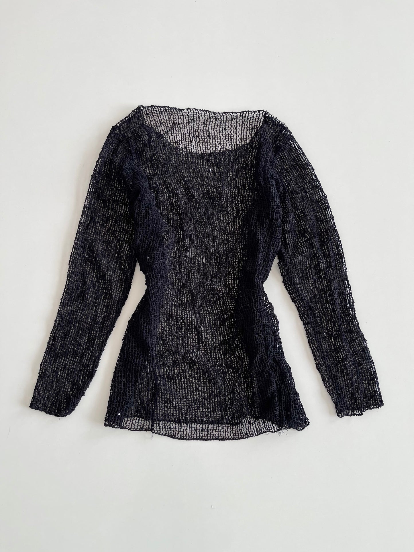 Dazy Sequin Mesh Top-Bust 44 to 48