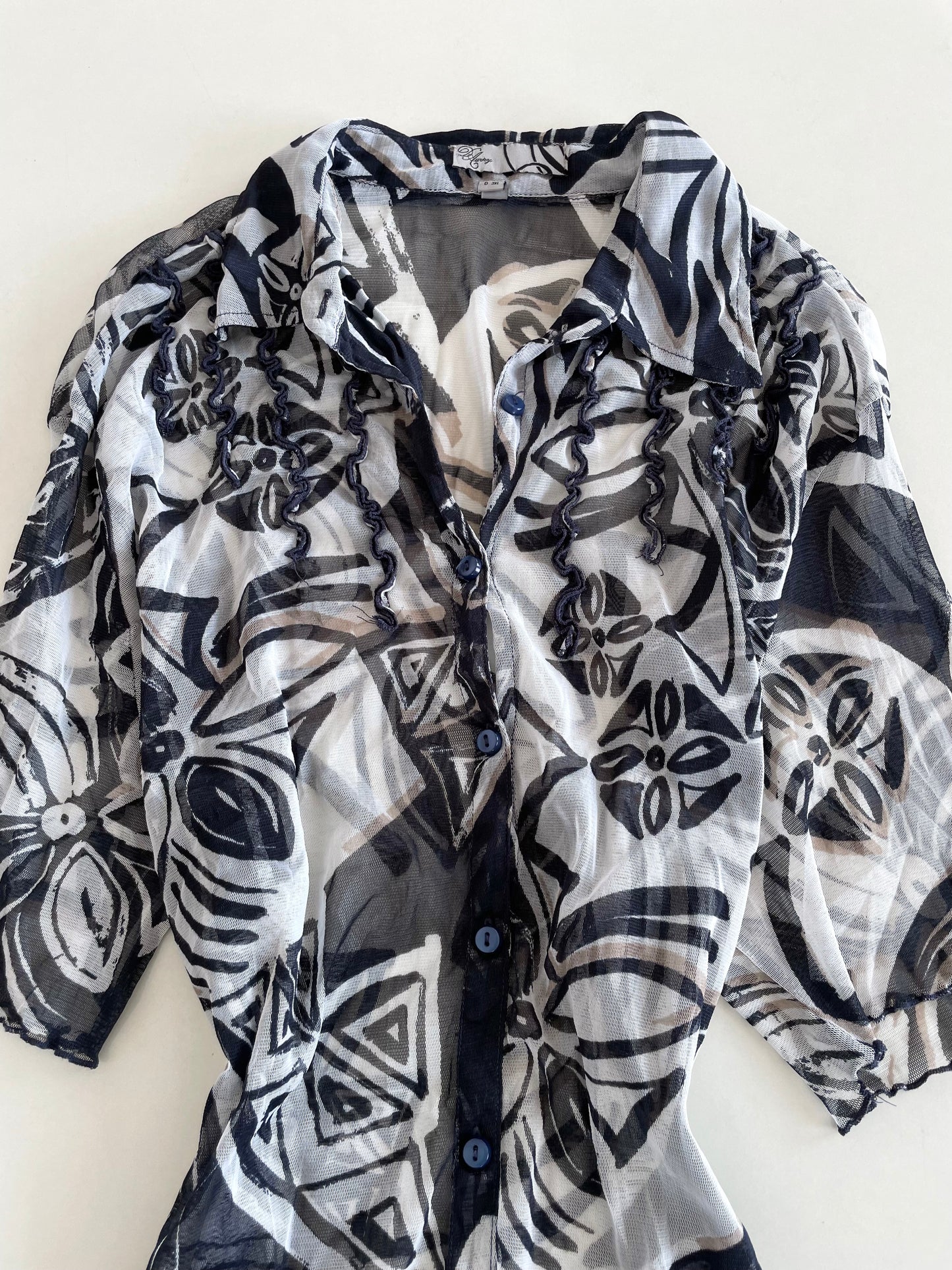 Vintage Sheer Shirt-Bust 36 to 38