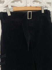 Vintage Corduroy Belted Skirt-Waist 30